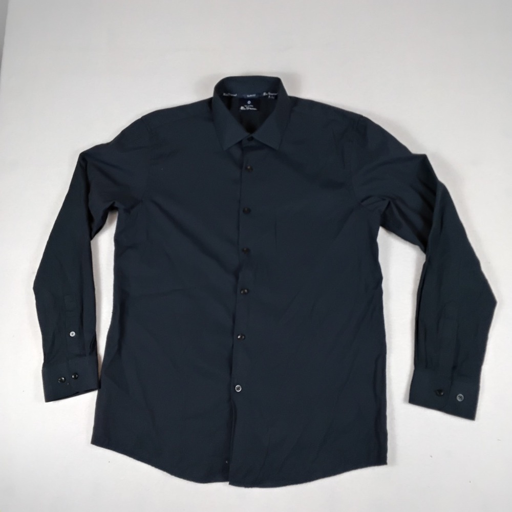 Ben Sherman Tailored Slim Fit Long Sleeve Dress Shirt Men's Size 16.5 / 34-35